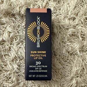 Brush On Block Sun Shine Protective Lip Oil - Nude Tint